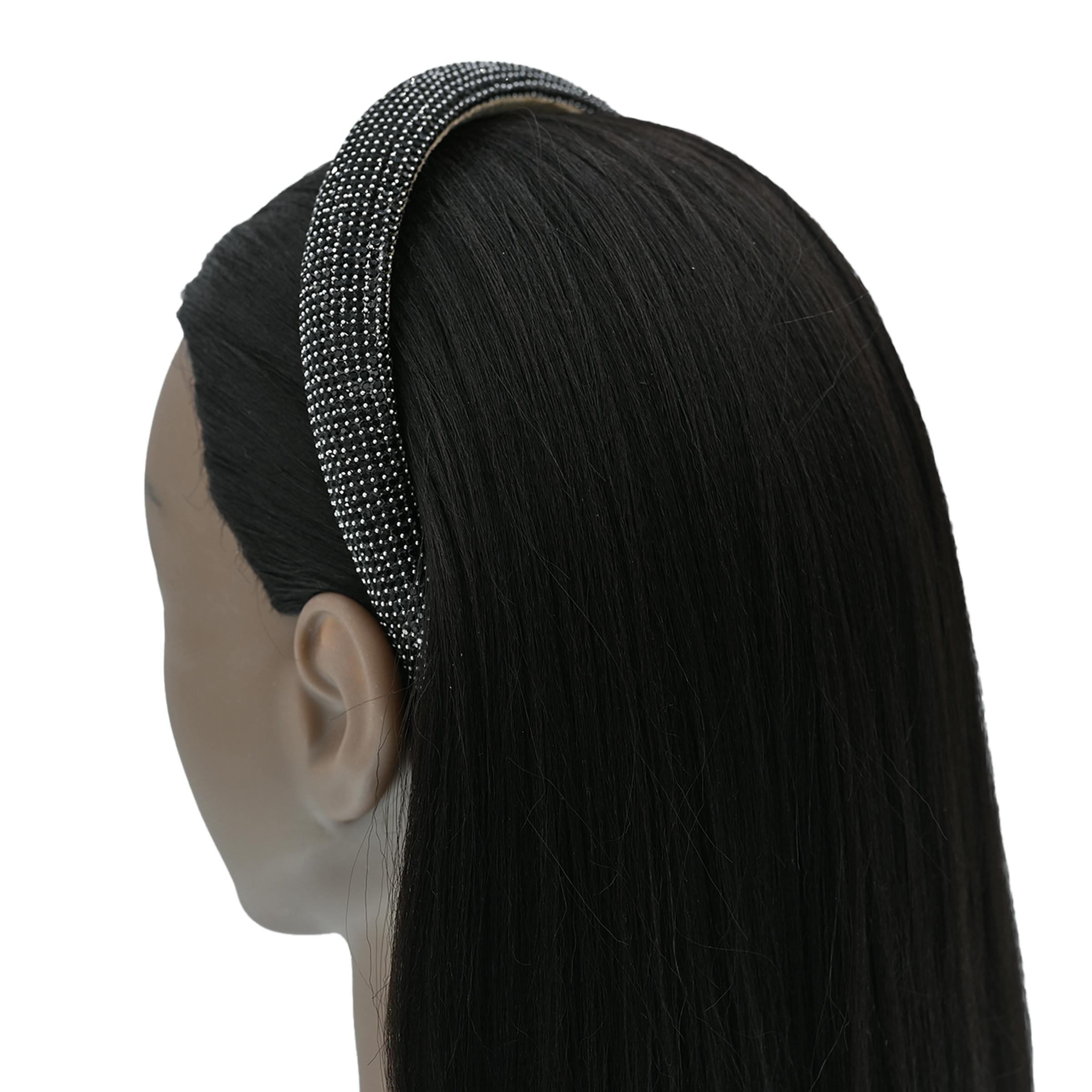 Multicolored Rhinestone Embossed Headband