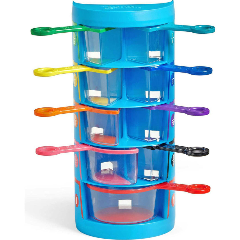 Rainbow Fraction Measuring Cups (Set of 9)
