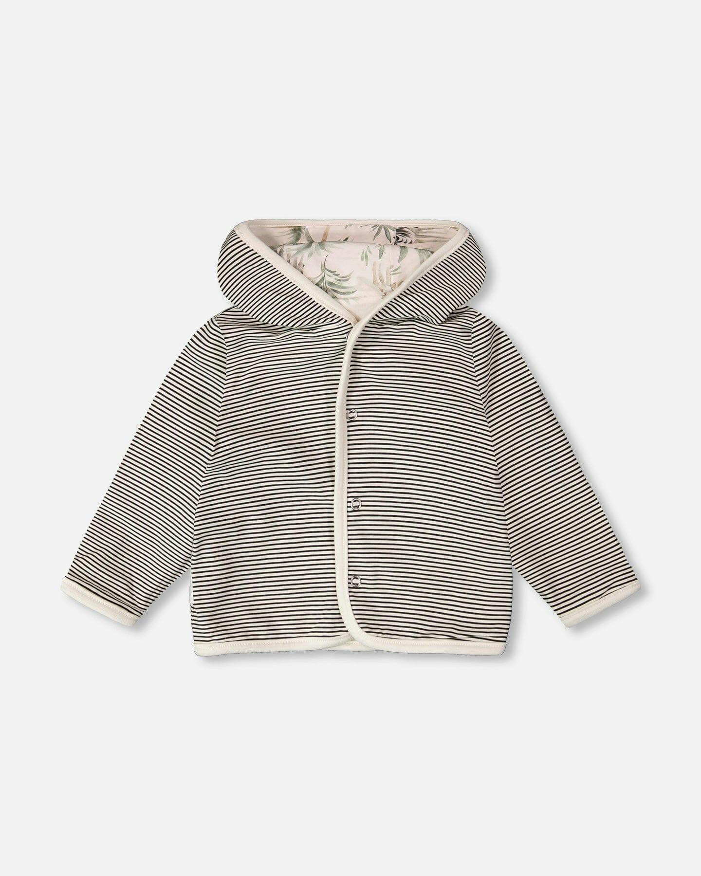 Organic Cotton Jersey Reversible Hooded Jacket