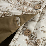 Country Toile Quilted Coat