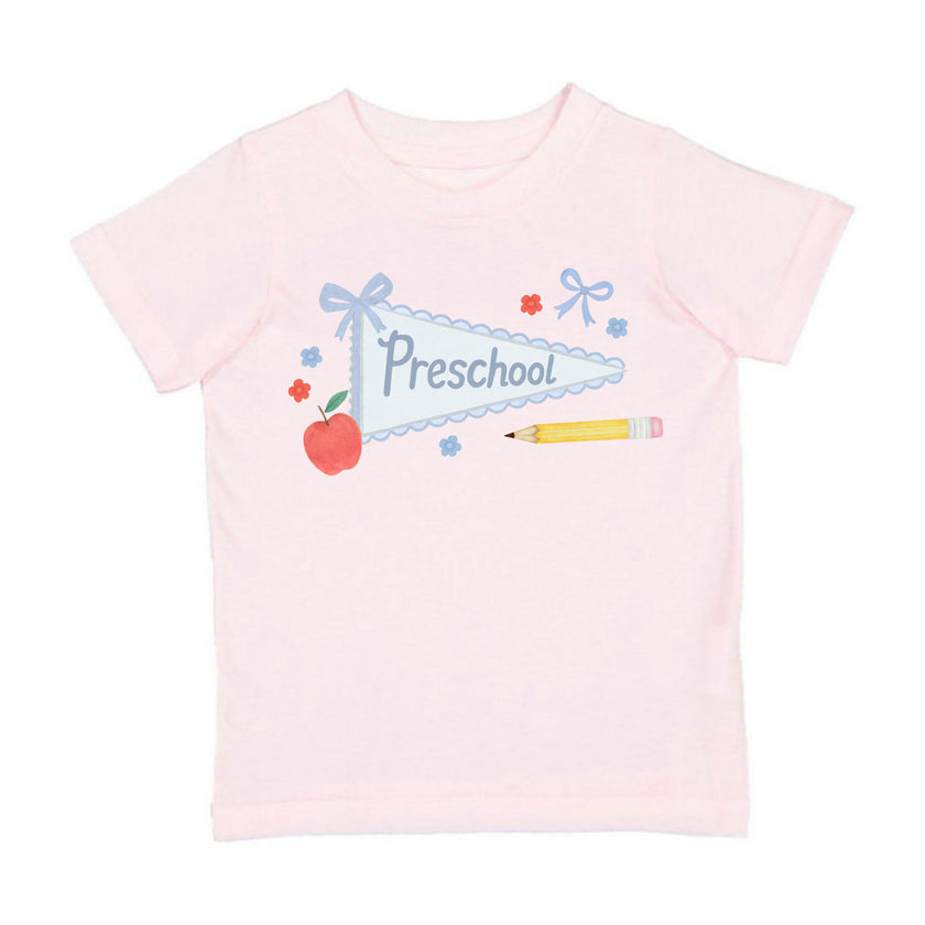 Preschool Bow Pennant Short Sleeve T-Shirt