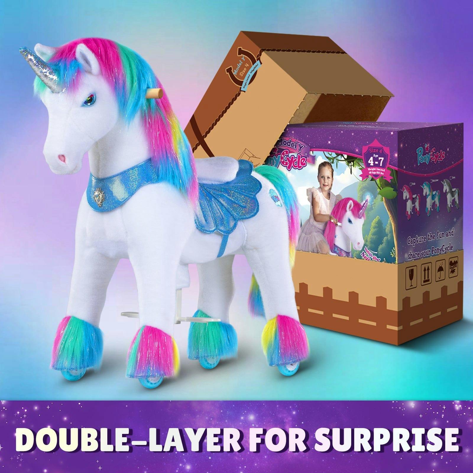 Model Y® Unicorn Ride-On Toy Age 4–7 – Rainbow