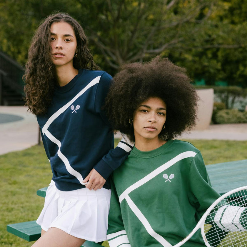 Elle Sweatshirt - Tennis Lines