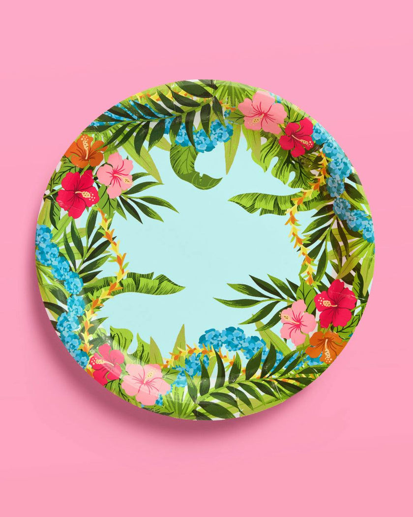 Tropical Plates - 24 paper plates