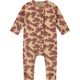 Dragonflies Print Long Sleeve Button-Up Romper