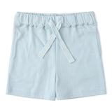 Organic Polo Shirt & Shorts Set - Light Blue