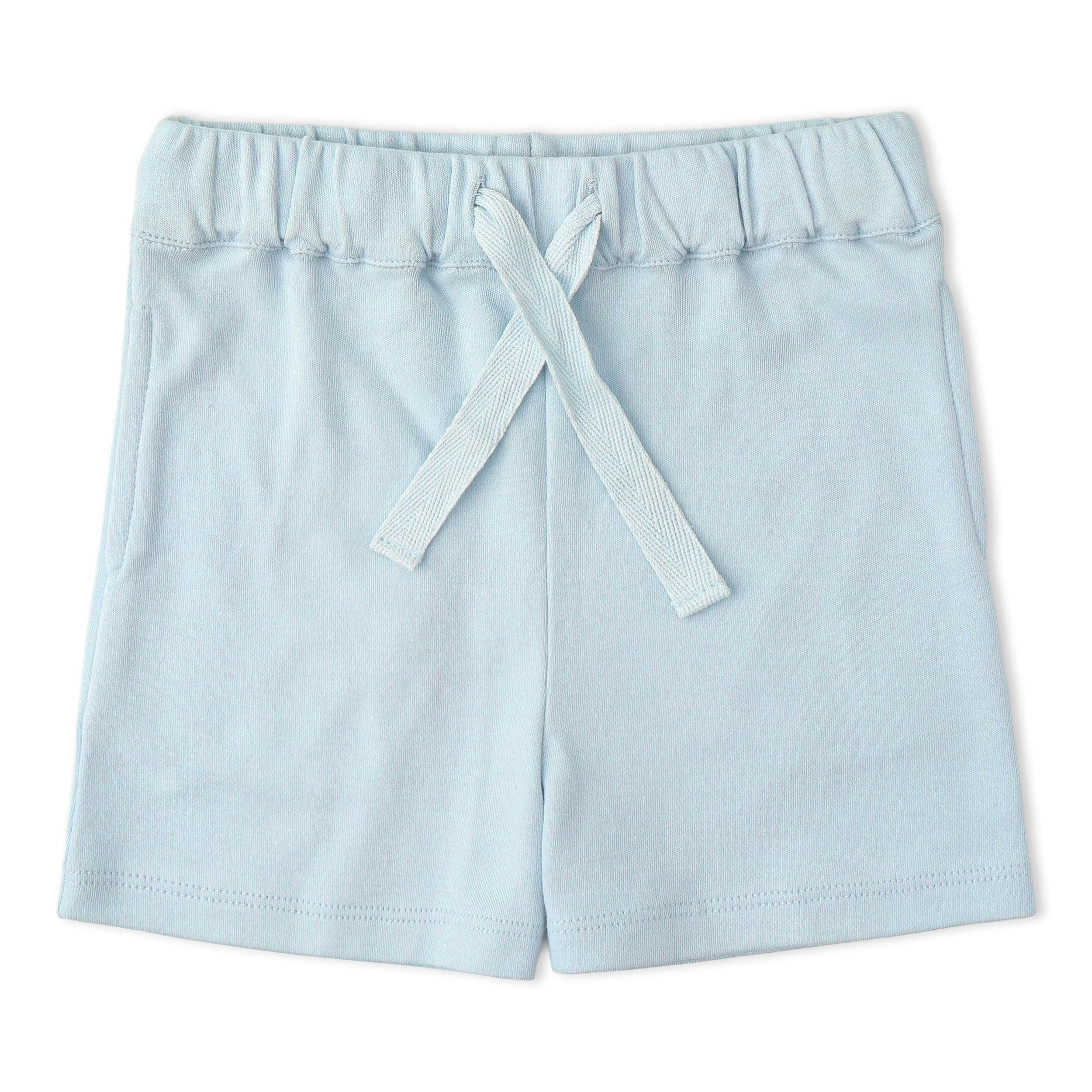 Organic Polo Shirt & Shorts Set - Light Blue