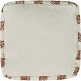 Vichy Plush Tablecloth-Inspired Pouf