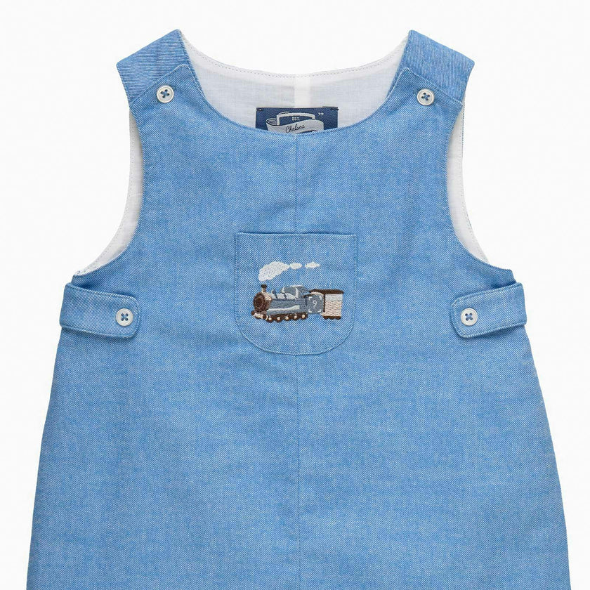 Baby Archie Romper in Steam Train