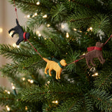 Mini Dog Christmas Garland and Bunting Hand Felted Wool