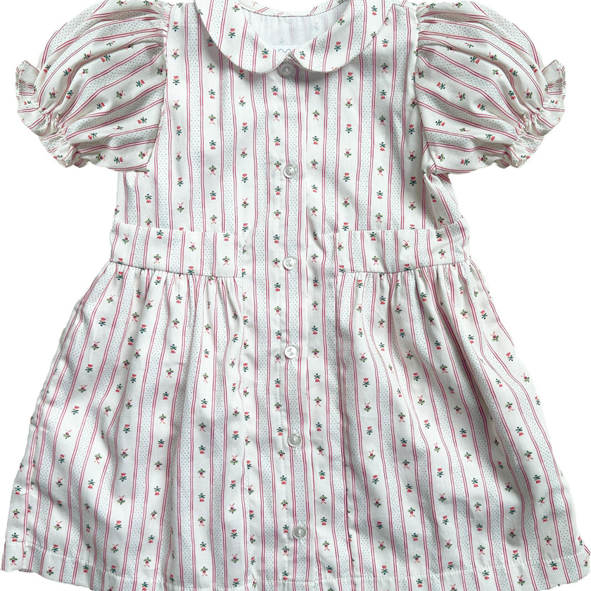 Charlotte Dress | Holiday Dot Stripe