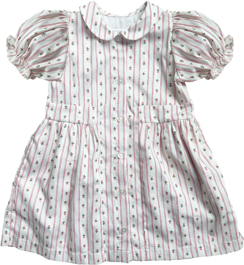 Charlotte Dress | Holiday Dot Stripe