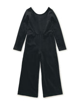 Just for Kicks Velour Jumpsuit, Jet Black