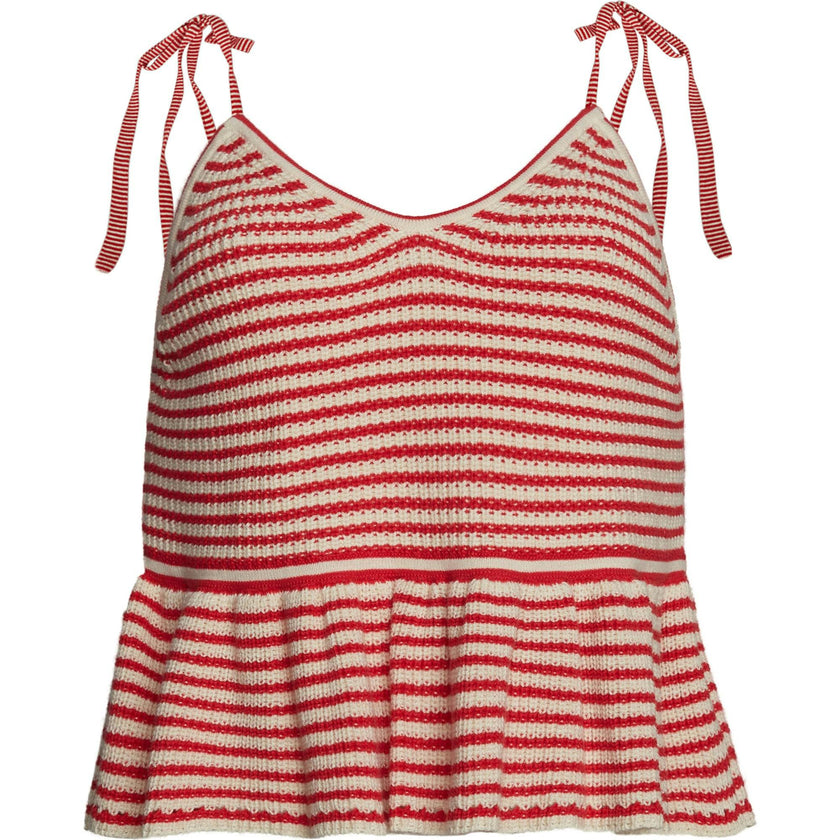 MALI STRIPE CAMI | IVORY + ROSSO STRIPE