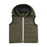 Olive Night Reversible Hooded Vest