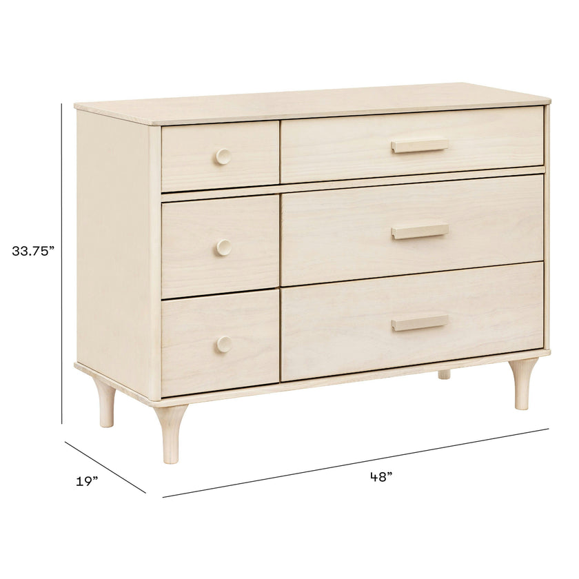 Babyletto Lolly 6-Drawer Assembled Double Dresser