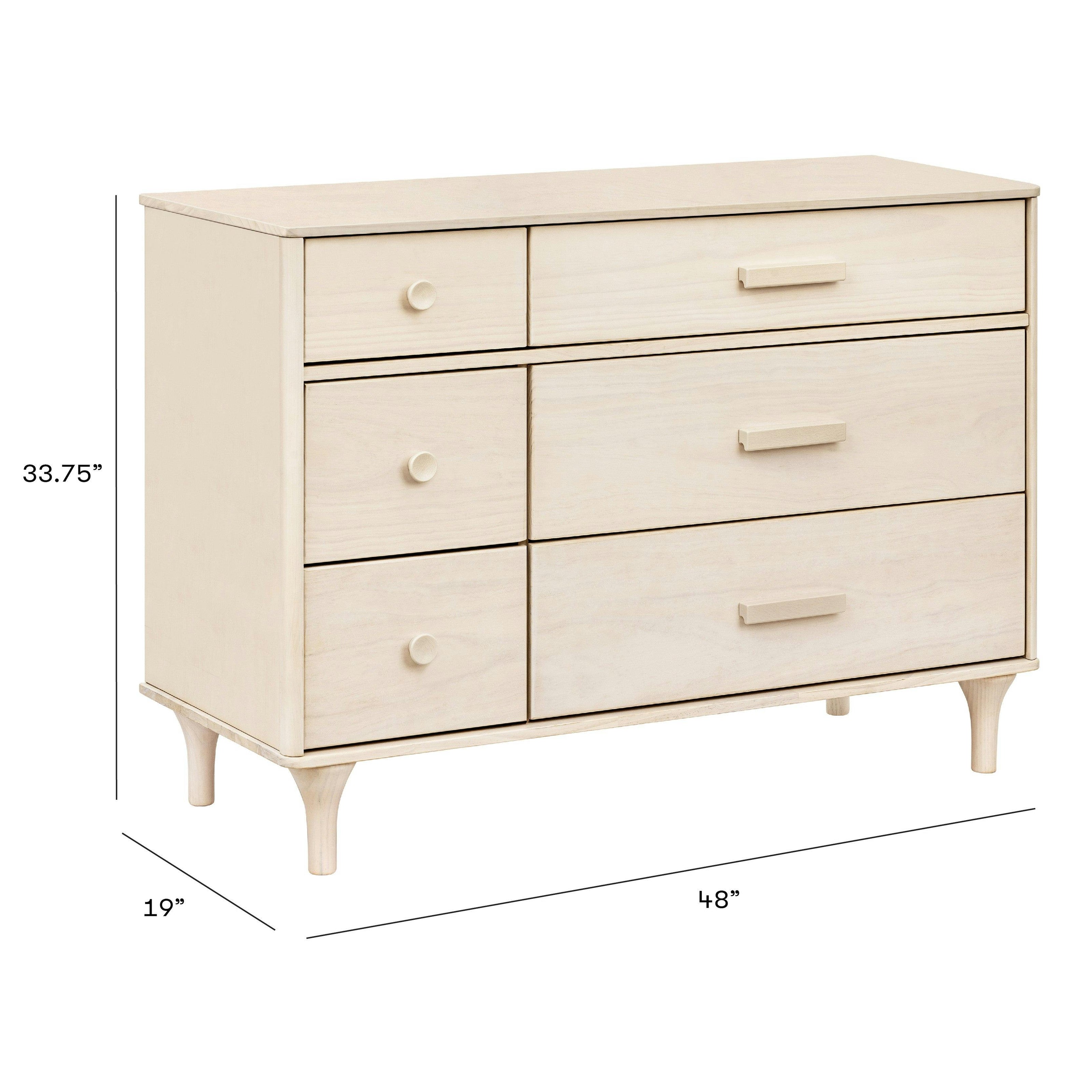 Babyletto Lolly 6-Drawer Assembled Double Dresser