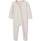 Sepia Rose Luxe Solid Zipper Footed Romper