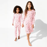 Candy Cane Lane Bamboo Girls' Long Sleeve Dress