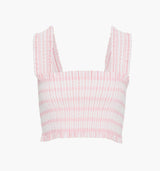 The Azalea Nap Top - Pink Variegated Stripe
