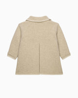 Baby Alexandra Knitted Coat in Oatmeal