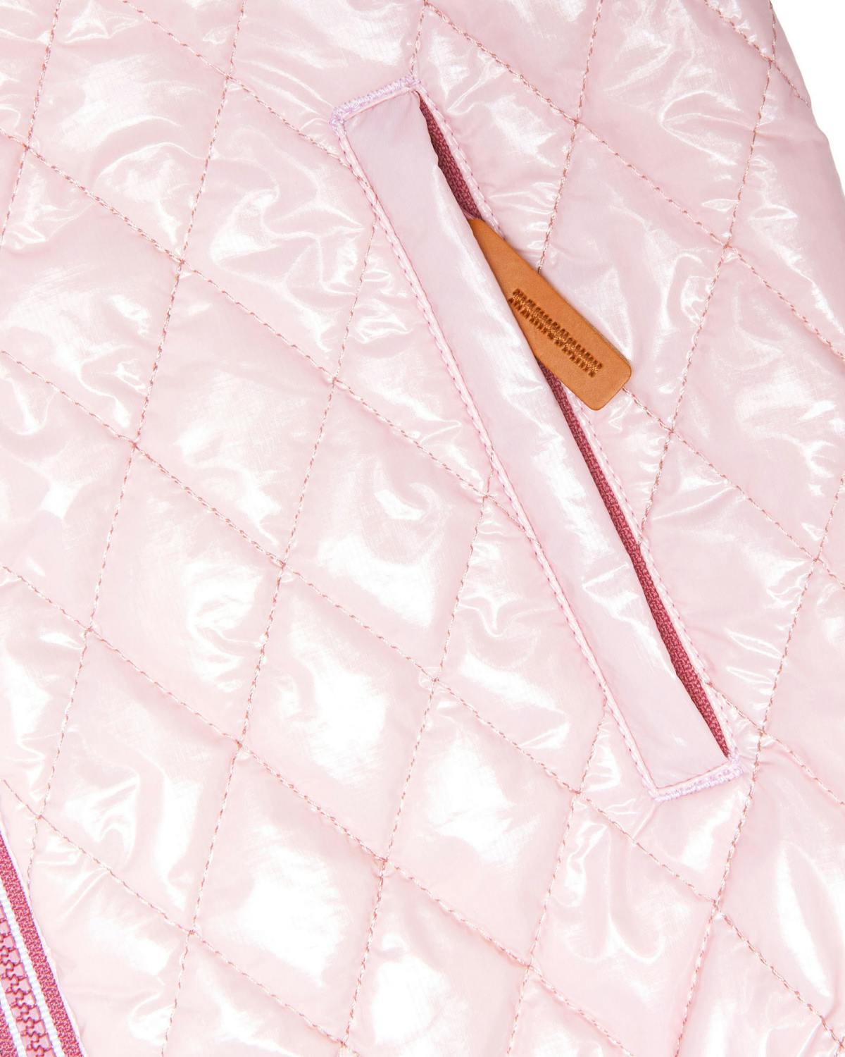Kids Hi-Gloss Ballerina Pink Puffer Jacket
