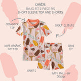 SHADE Snug-fit 2-Piece Toddler Pajamas for Boys & Girls