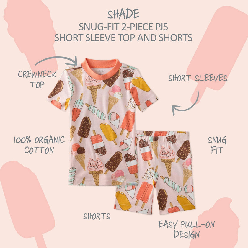 SHADE Snug-fit 2-Piece Toddler Pajamas for Boys & Girls