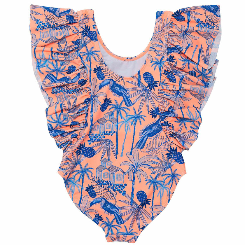 UPF50+ Sustainable Wide Frill Swimsuit