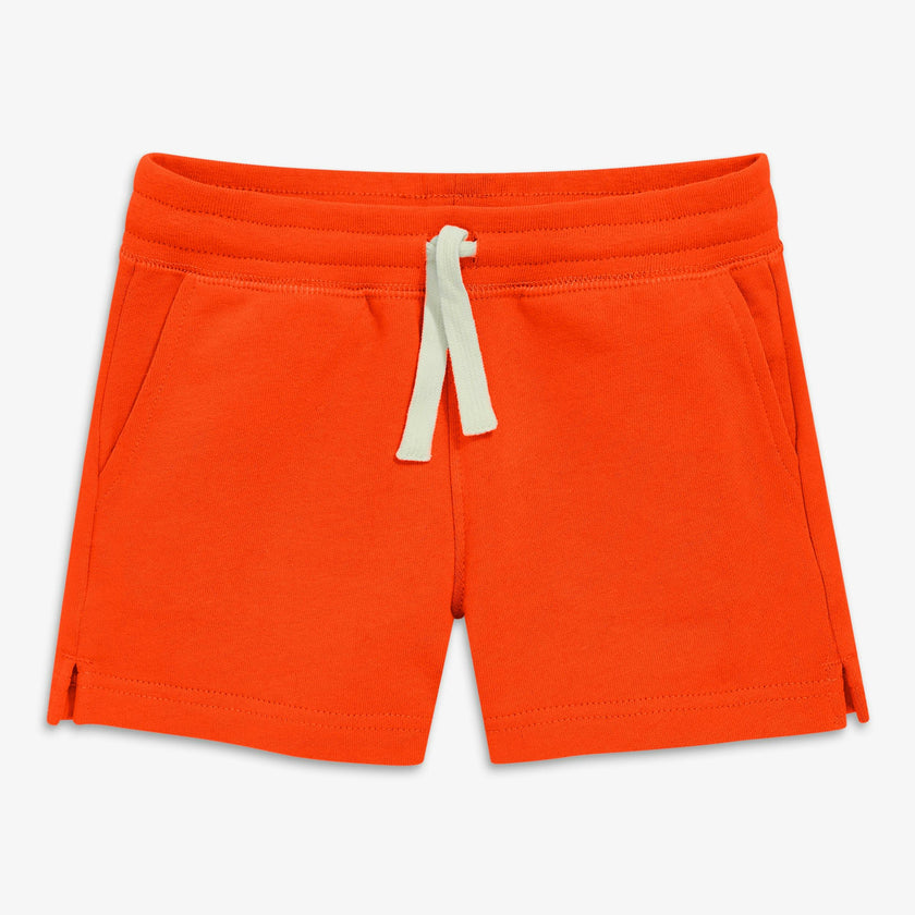 Kids track short in seasonal colors