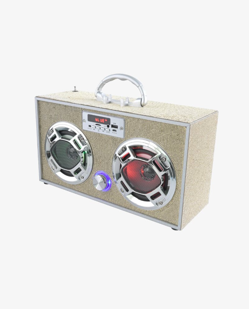 Bluetooth Fm Radio W LED Speakers