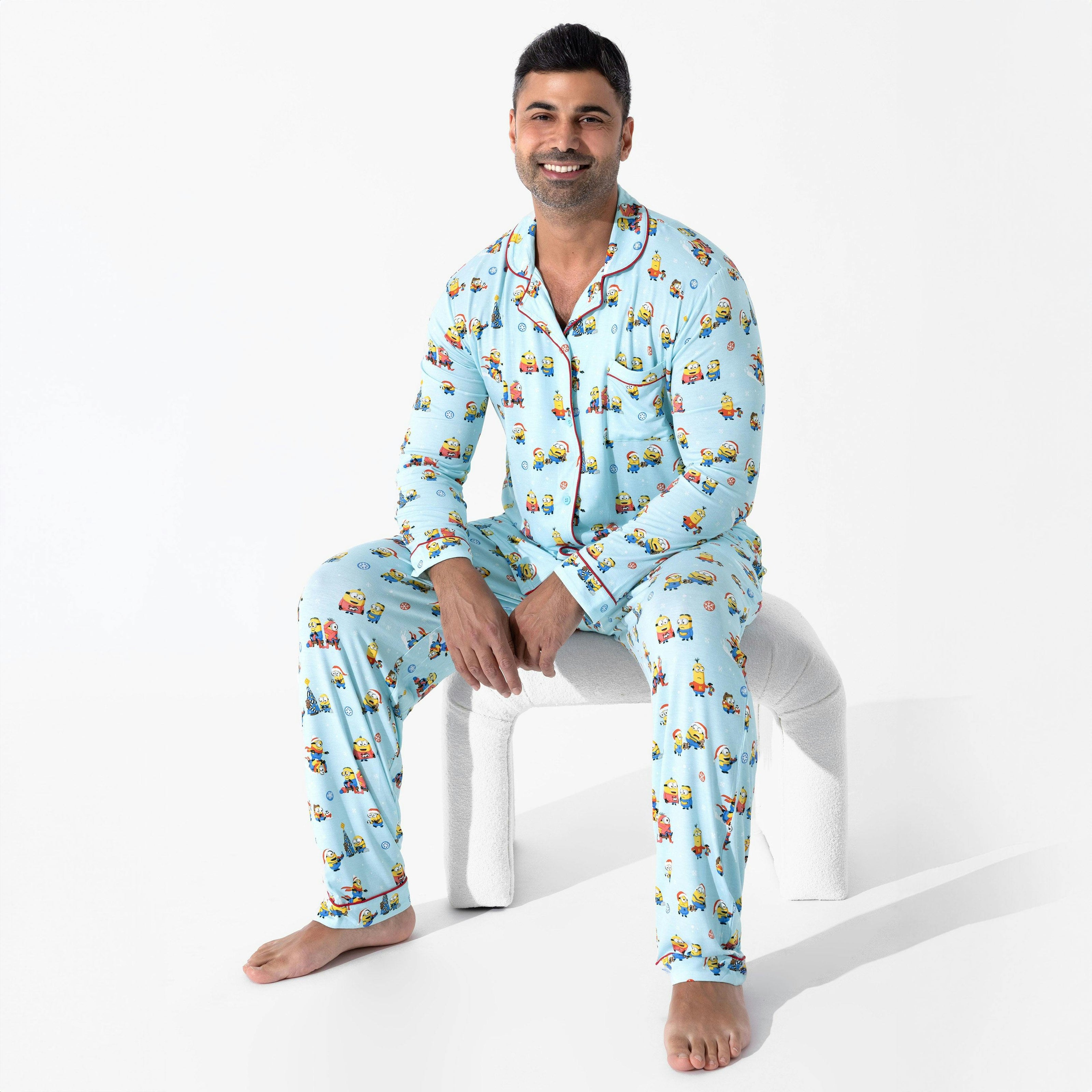 Merry Minions Holiday Bamboo Men's Pajama Set