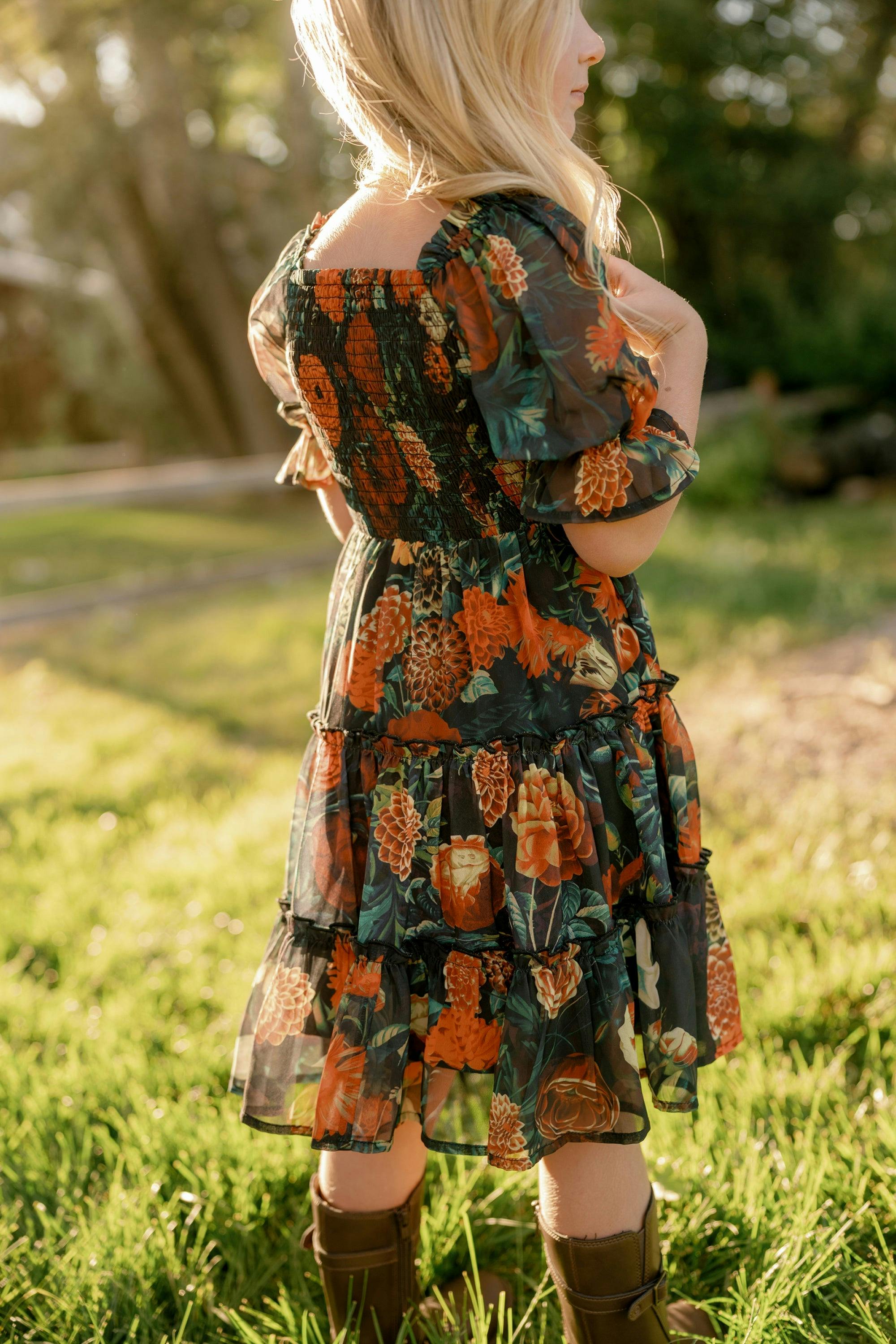 Mini Madeline Dress in Imogen Moody Floral