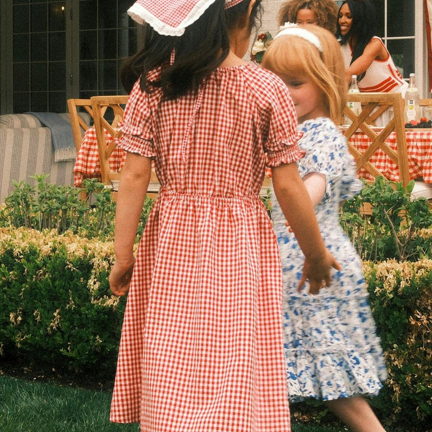 Mini Jessie Dress in Red Gingham