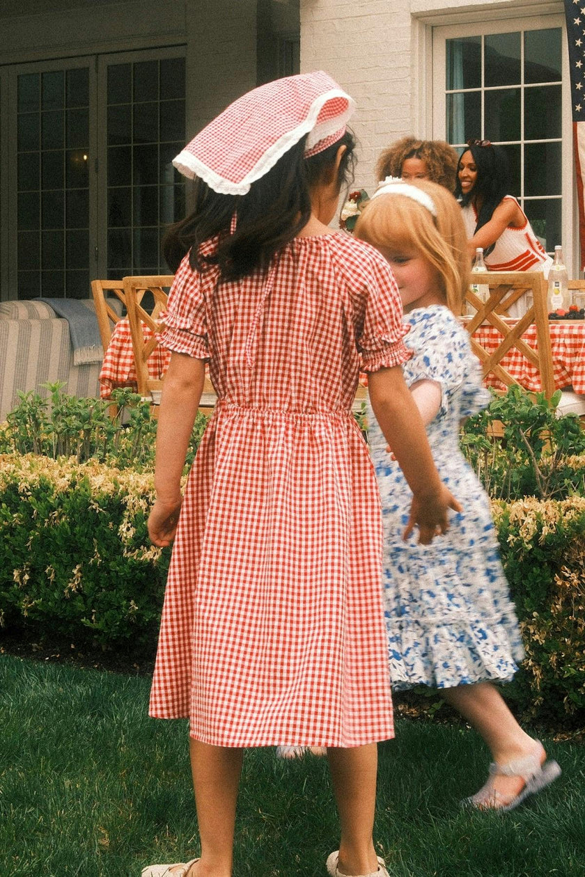 Mini Jessie Dress in Red Gingham