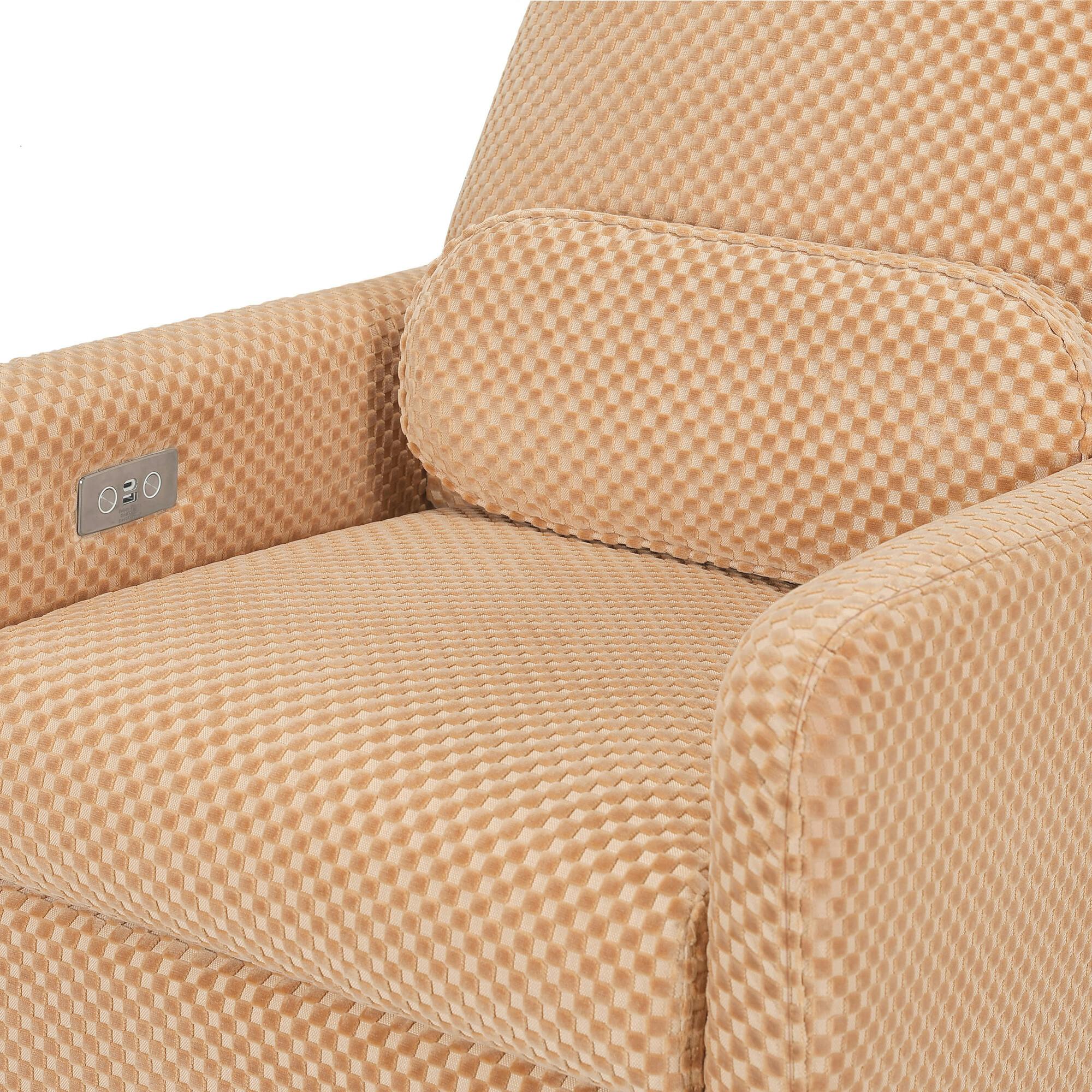Arc Electronic Recliner & Swivel Glider With USB Port