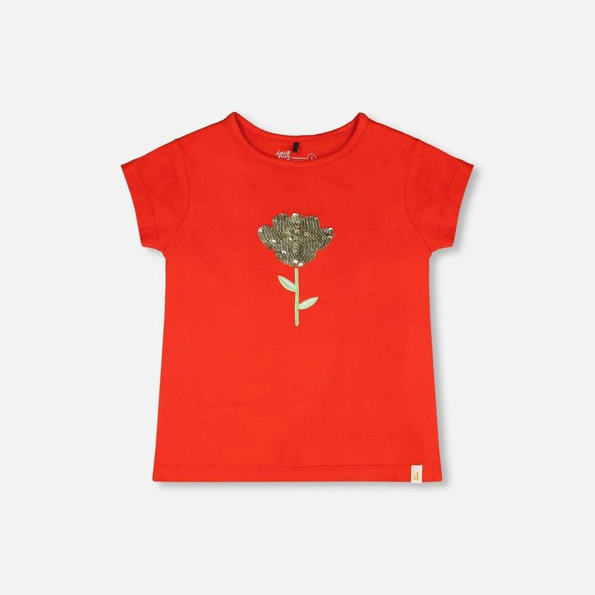 Organic Cotton Jersey T-Shirt Red
