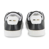 Black Low-Top Leather Sneakers