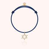 Symbolic Star of David Cord Bracelet, 14k Gold-Filled