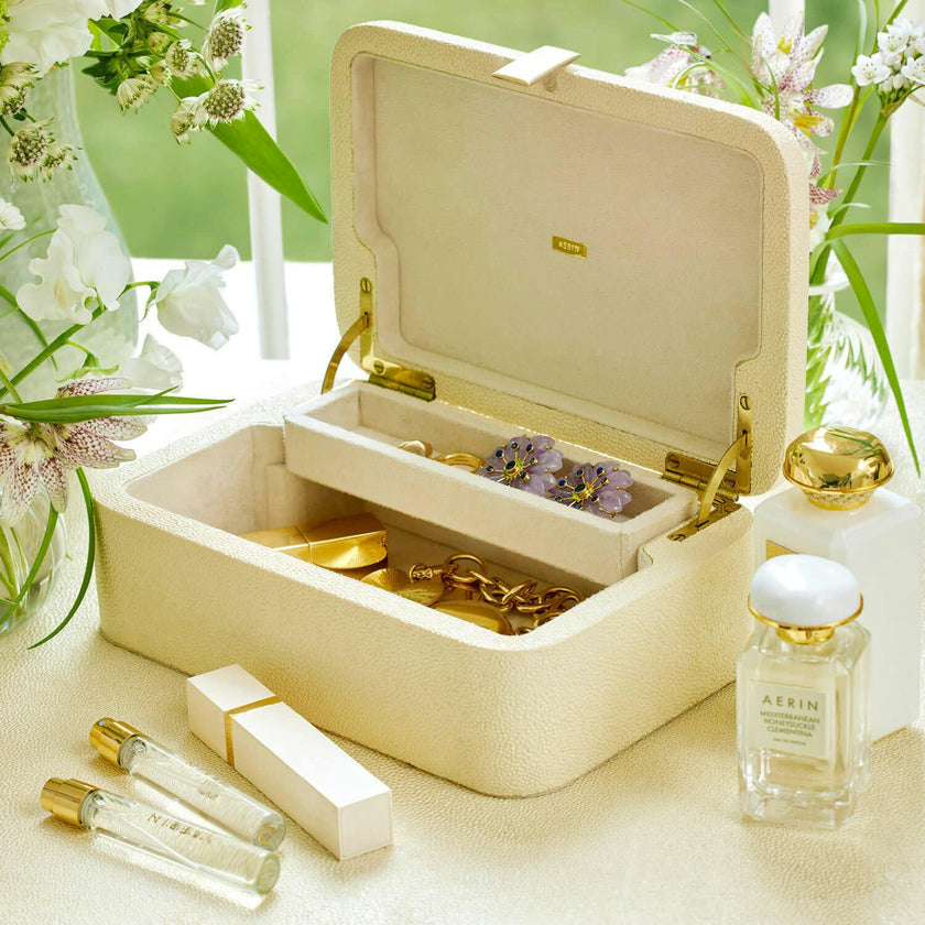 Abella Shagreen Small Jewelry Box