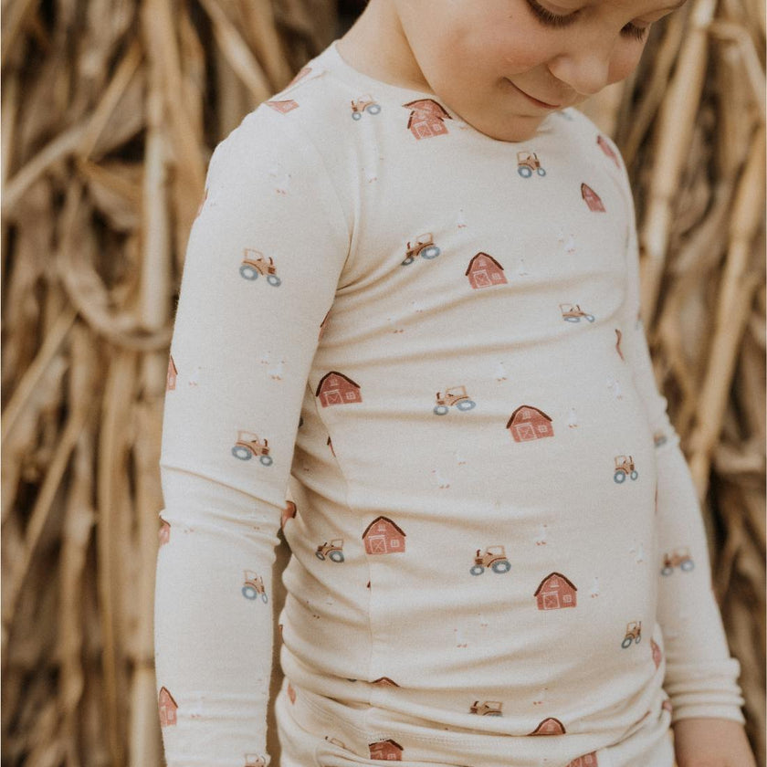 Modal Pajama Set in Farm