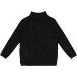 Cable Knit Ribbed Neck Sweater
