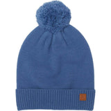 Kids Knit Winter Hat with Knit Pom