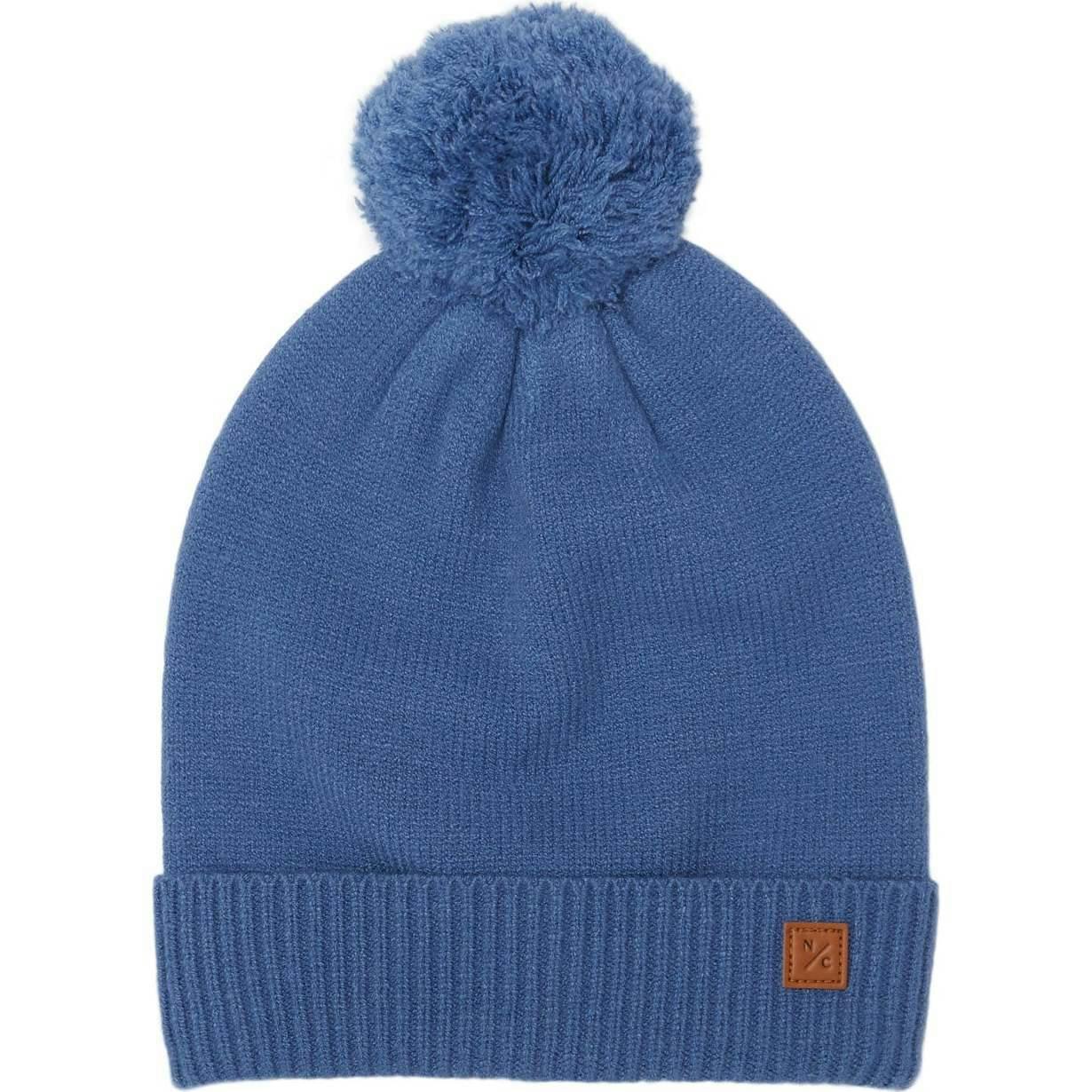 Kids Knit Winter Hat with Knit Pom