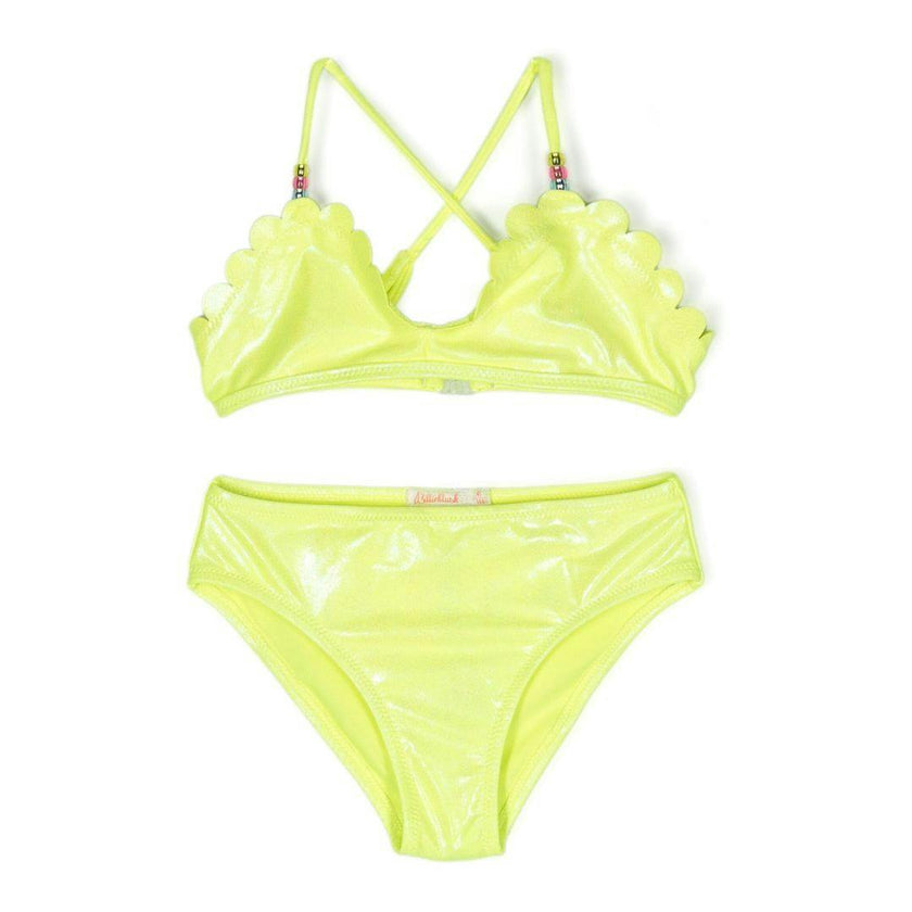 Neon Green Scalloped Bikini