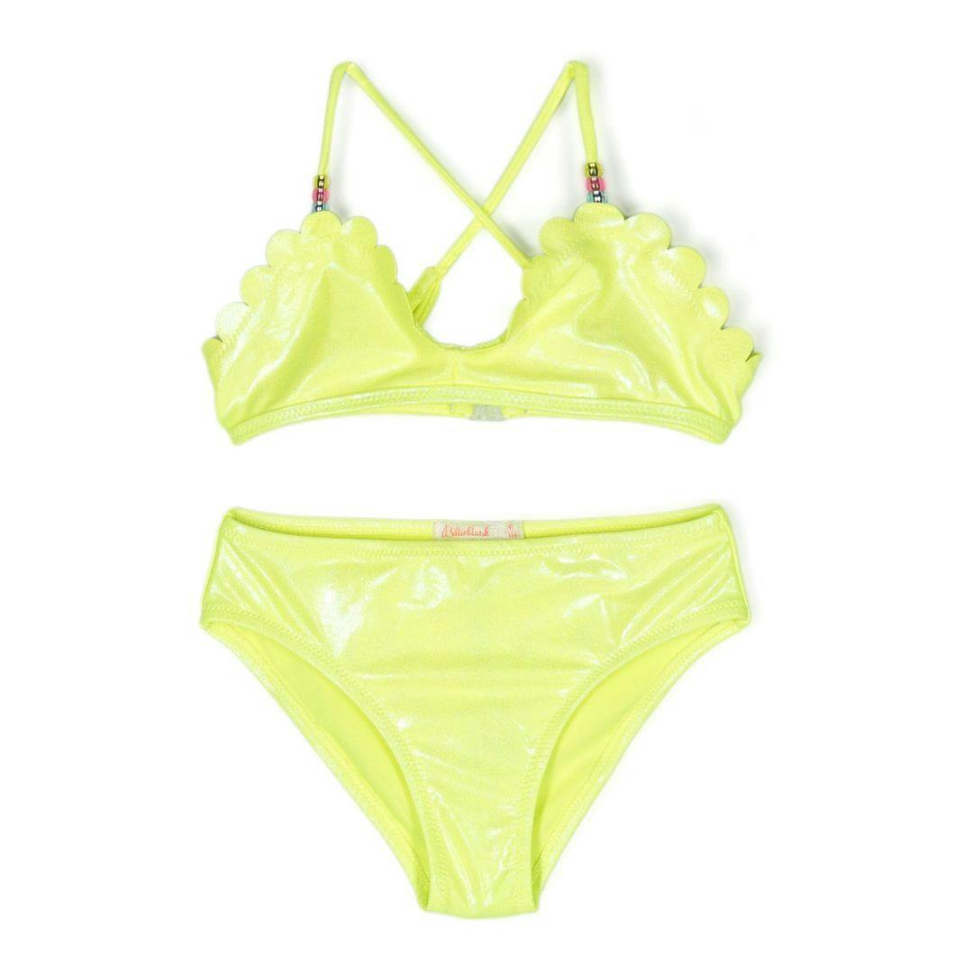 Neon Green Scalloped Bikini