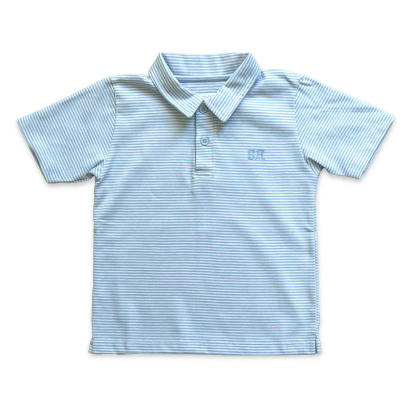 Banks Polo | Blue Dockside Stripe