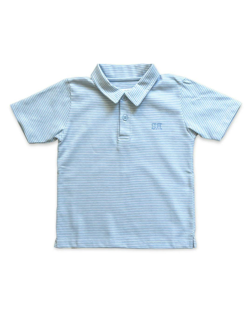 Banks Polo | Blue Dockside Stripe