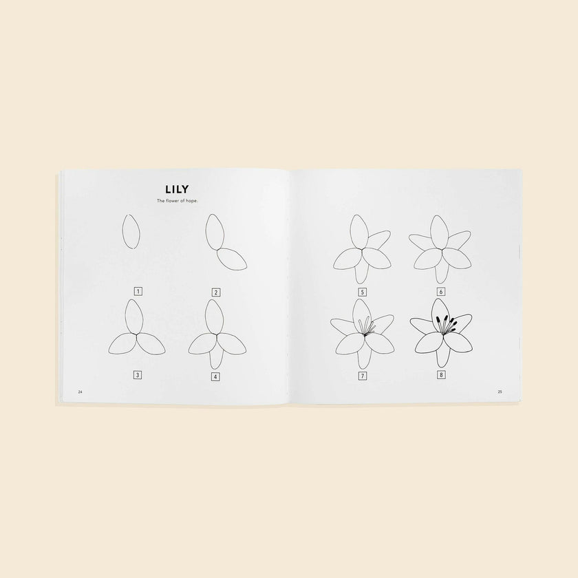 Modern Flowers: How to Draw Books for Kids