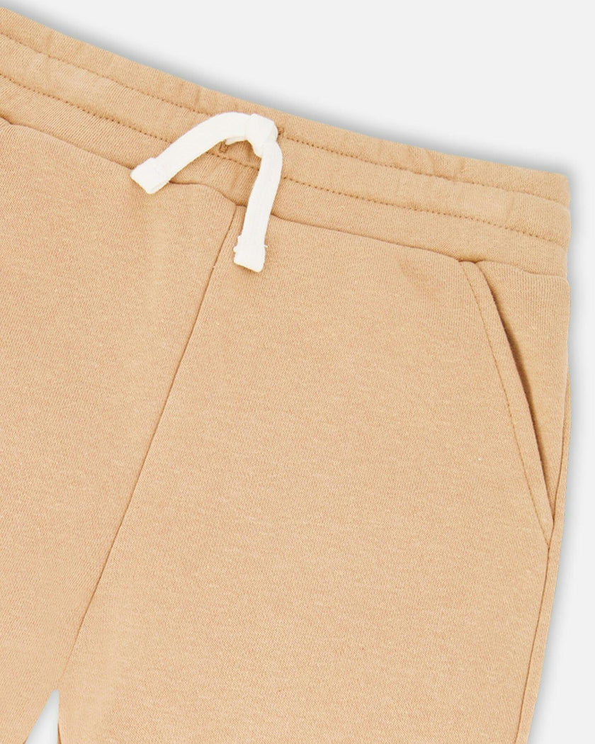 French Terry Sweatpants With Cross Seams